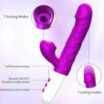 Rabbit vibrator with 3 thrusting rotating modes