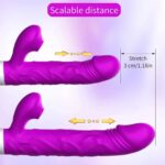 Rabbit vibrator with 3 thrusting rotating modes