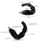 ERUN 3 Bead Silicone Anal Plug with Vibrations – Prostate Massager for Men and Women