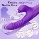 4 in 1 dildo vibrator with licking and thrusting