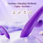 4 in 1 dildo vibrator with licking and thrusting