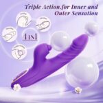 4 in 1 dildo vibrator with licking and thrusting