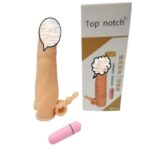 7.5 inch reusable silicone condom with rabbit vibrator