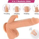 9.8" Vibrating Dildo Thrusting 5 Thrusting 7 Licking 360°Rotation 7 Vibration Modes