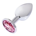 Anal Butt Plug Stainless Steel+Crystal Jewelry Sex Toy For Women & Man
