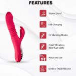 TECHNO Thrusting Rabbit Vibrator with a G-Spot and Clit Massager