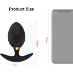 Rotating Anal Butt Plug Dildo Vibrator Prostate Massager Sex Toys for Men Women