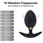Rotating Anal Butt Plug Dildo Vibrator Prostate Massager Sex Toys for Men Women