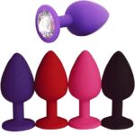 Kaamastra Sensation Small Beginners Butt Plug with clear Crystal- Mix