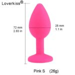 Kaamastra Sensation Small Beginners Butt Plug with clear Crystal- Mix