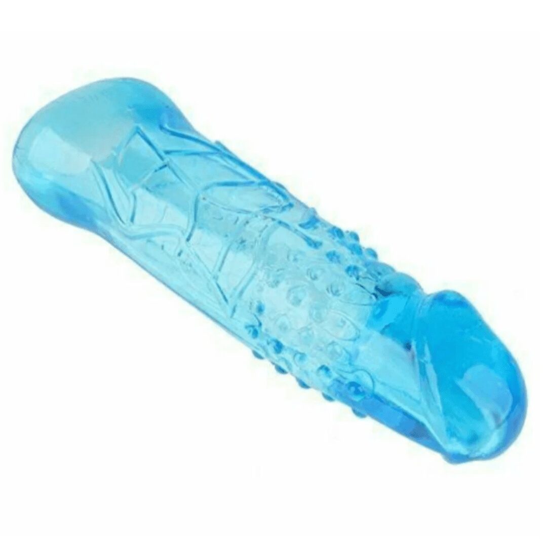 Kamahouse Iceman Jelly Big Longer Realistic Extension Penis Sleeve and Reusable Condom for Men