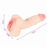Soft Silicon Anal Sleeve for Unparalleled Toys Toy For Men And Couples & LGBTQ(2 in 1 Vagina + Penis Sleeve)