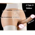 Solid Silicone Lesbian Strap on Dildo Panties
