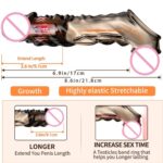 AAV Reusable Vibrator Penis Sleeve with Cock Ring