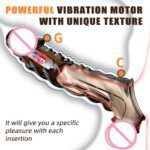 AAV Reusable Vibrator Penis Sleeve with Cock Ring