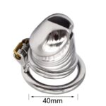 Stainless Steel 37MM Large Chastity Cage Male Chastity Restraint Bondage
