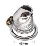 Stainless Steel 37MM Large Chastity Cage Male Chastity Restraint Bondage