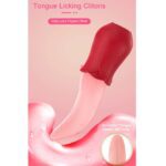 Rose Licking Sucking Tongue Masturbation Vagina Nipple Vibrators