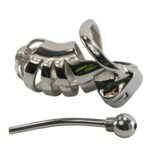Stainless Steel Chastity Cage Male Penis Lock