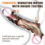 AAV Reusable Vibrator Penis Sleeve with Cock Ring