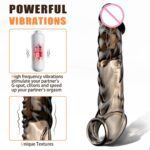 AAV Reusable Vibrator Penis Sleeve with Cock Ring