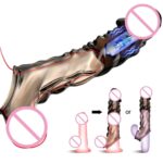 AAV Reusable Vibrator Penis Sleeve with Cock Ring