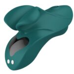 Liquid Silicone Finger Vibrator in Green with 8 Vibration Modes
