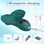 Liquid Silicone Finger Vibrator in Green with 8 Vibration Modes