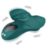 Liquid Silicone Finger Vibrator in Green with 8 Vibration Modes