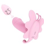 Remote control wearable butterfly vibrator for women – clitoral and G-spot stimulation sex toy in purple