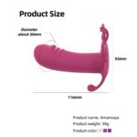 Remote control wearable butterfly vibrator for women – clitoral and G-spot stimulation sex toy in purple