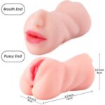 3 in 1 male masturbator with realistic mouth, vagina, and anus design – Pocket pussy sex toy for men in India